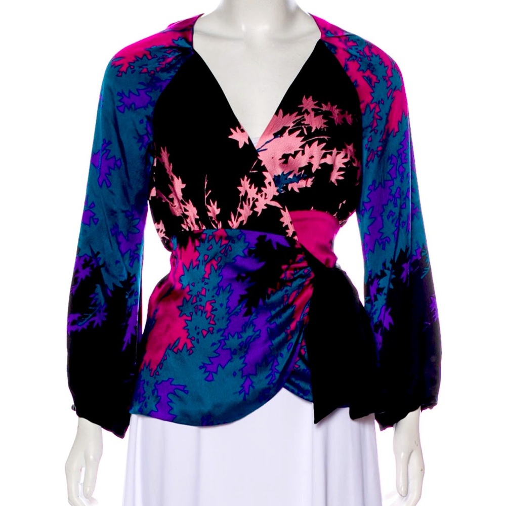 Diane von furstenberg silk shirt
